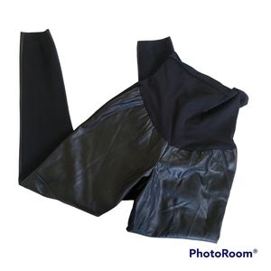 NWOT A Pea in the Pod Faux Leather Leggings